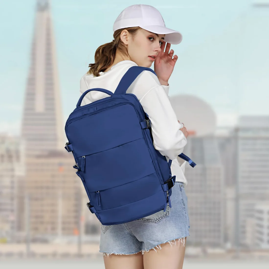 COOWOZ 25L Travel Backpack, Royal Blue, photo 3