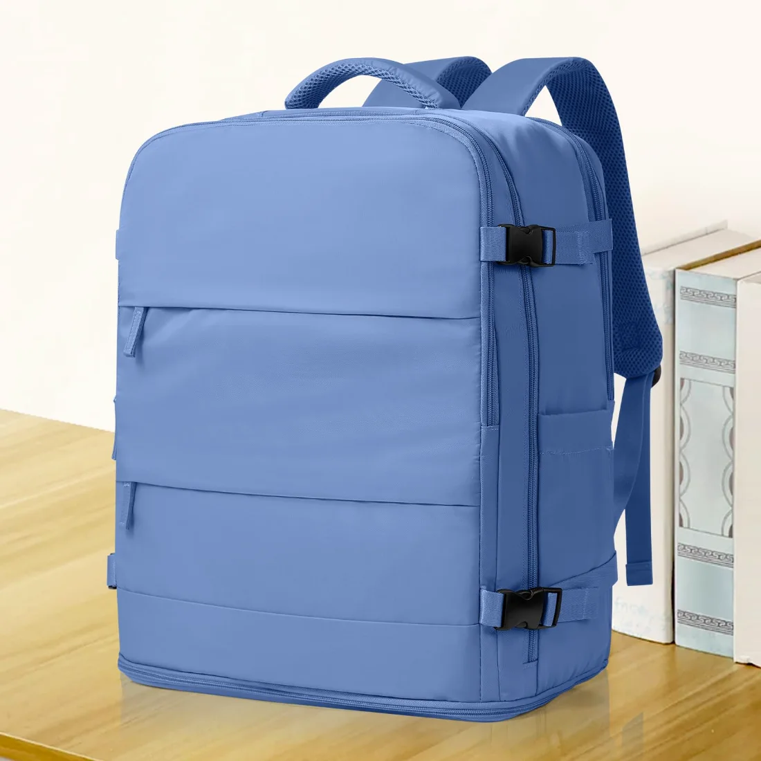 COOWOZ 33L Travel Backpack, Sky Blue, photo 2