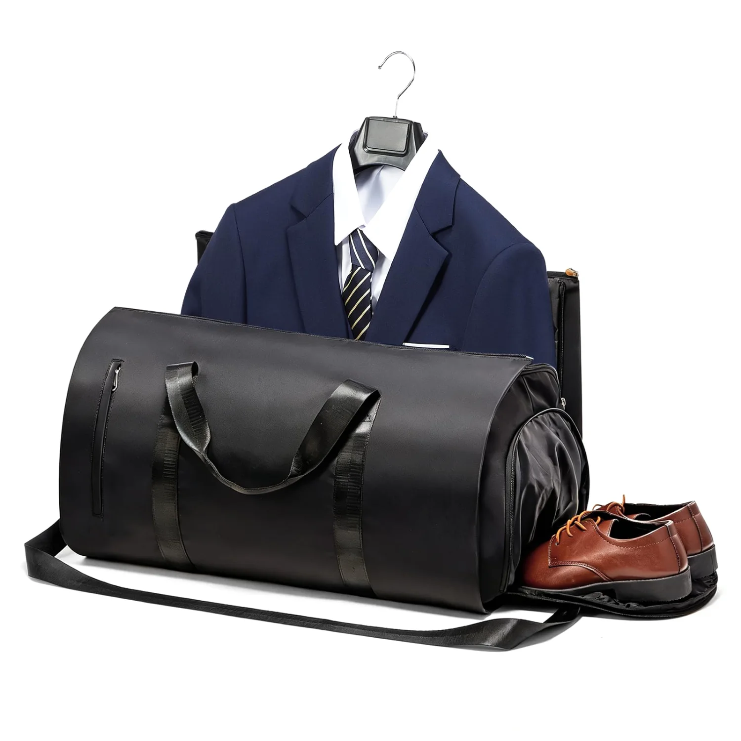 COOWOZ Convertible Garment Duffle, Black