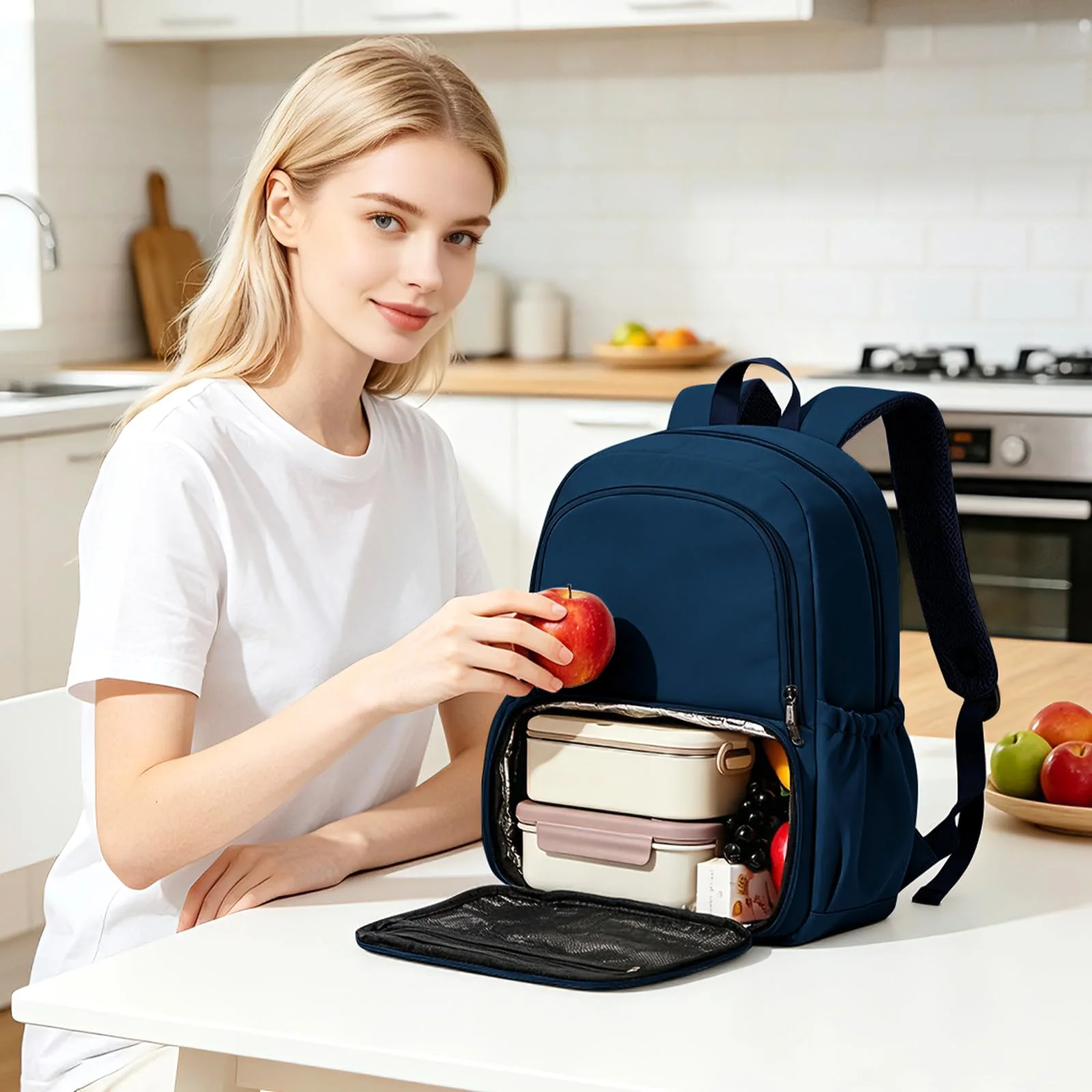 COOWOZ Lunch Backpack, Royal Blue, photo 2