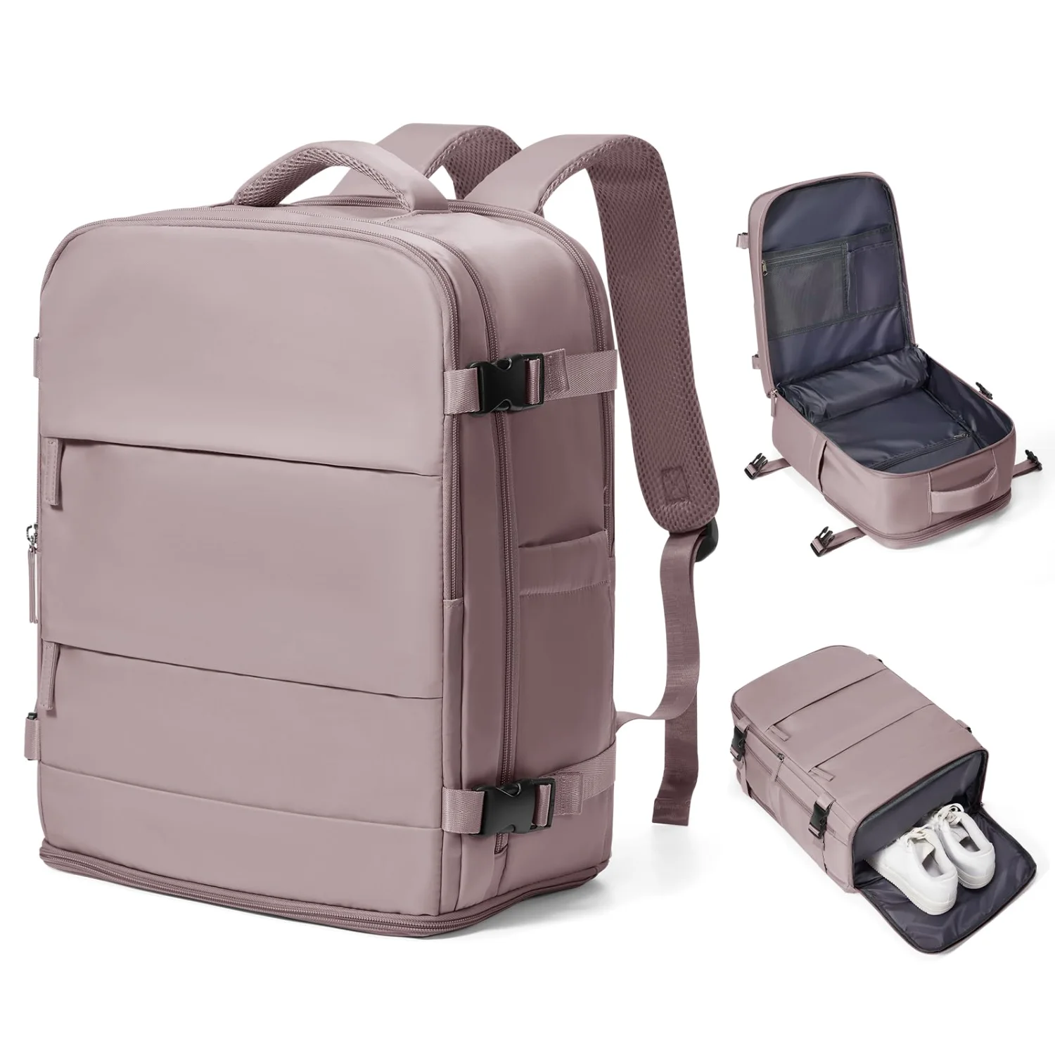 COOWOZ 20L Travel Backpack, Pink Purple
