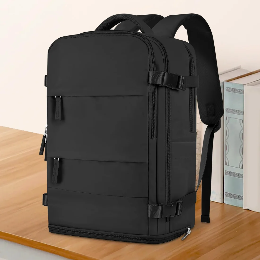 COOWOZ 25L Travel Backpack, Black, photo 2