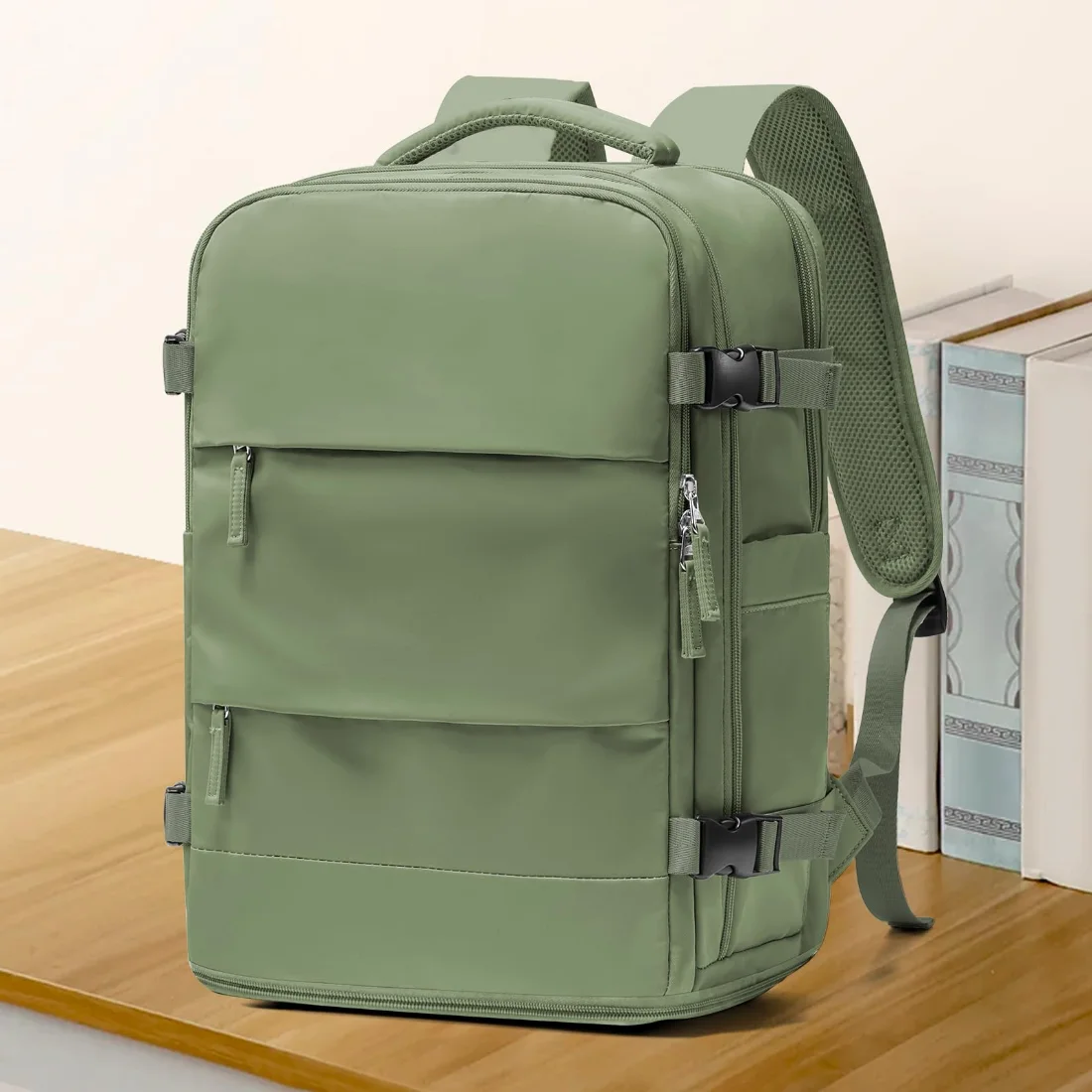 COOWOZ 25L Travel Backpack, Gray Green, photo 2