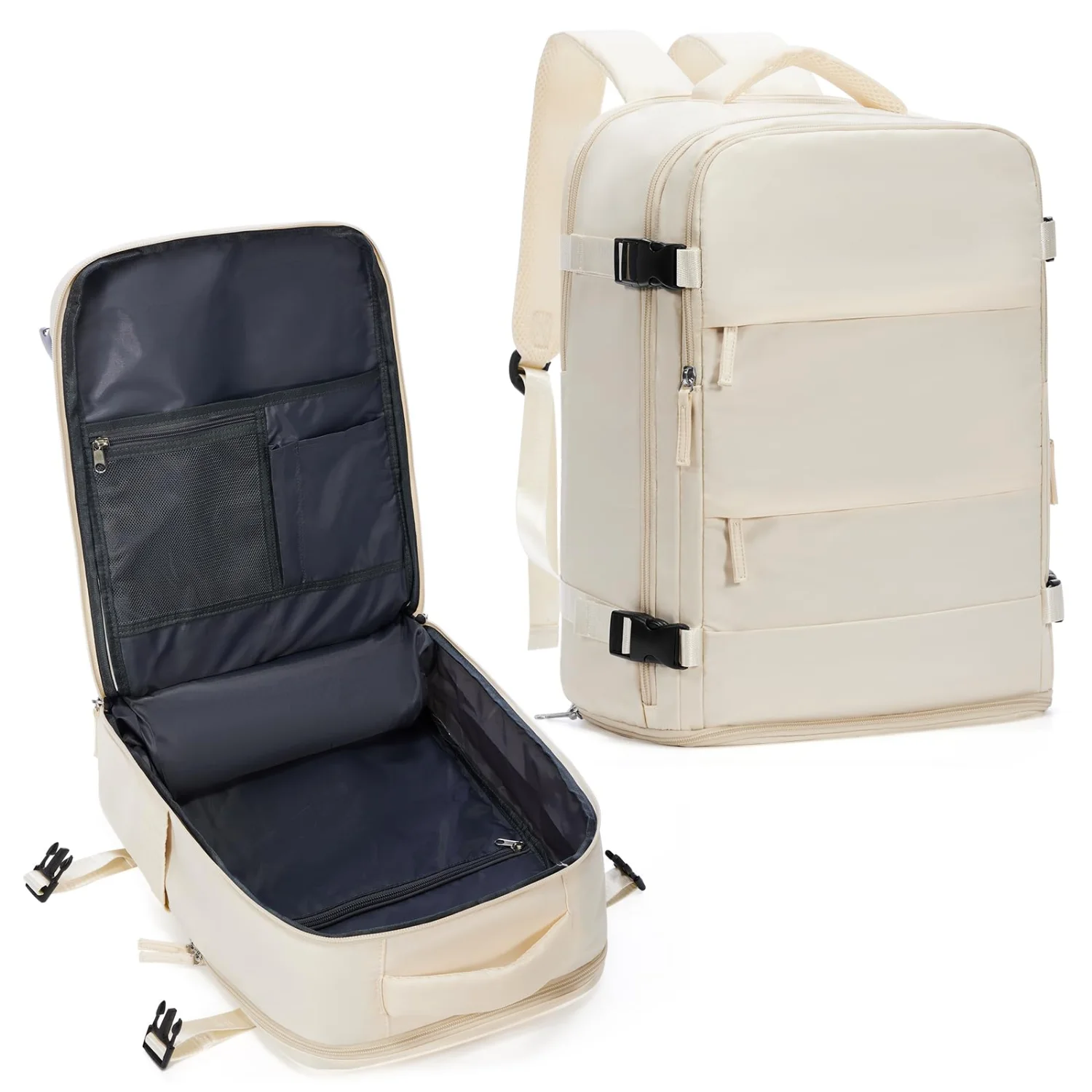 COOWOZ 25L Travel Backpack, Off-White