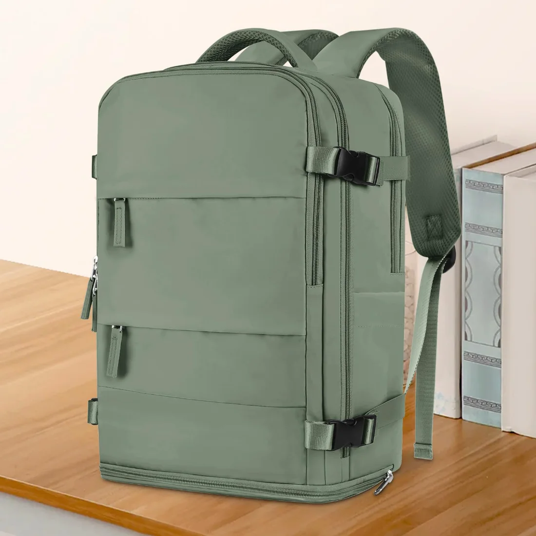 COOWOZ 25L Travel Backpack, Olive Green, photo 2
