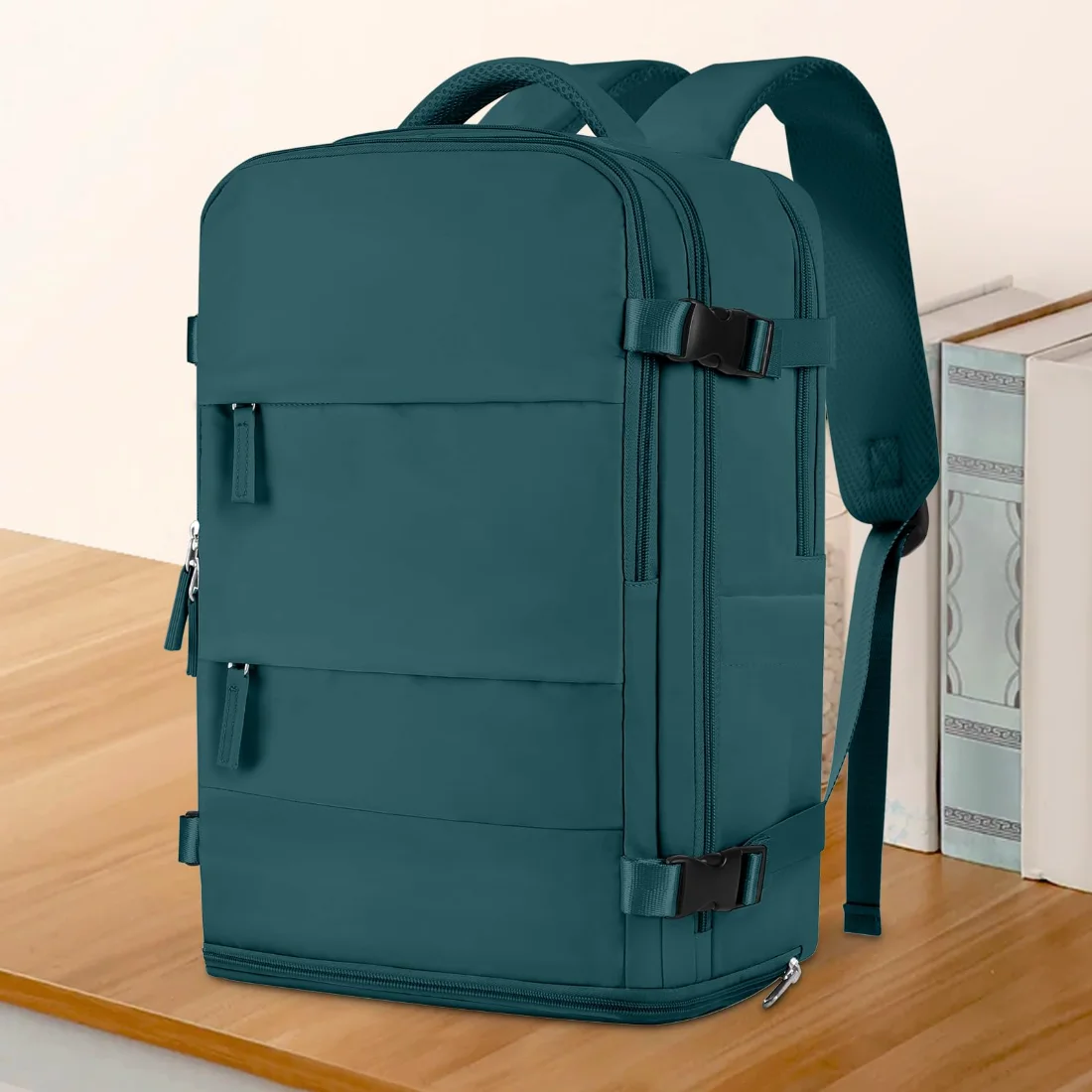 COOWOZ 25L Travel Backpack, Peacock Blue, photo 2