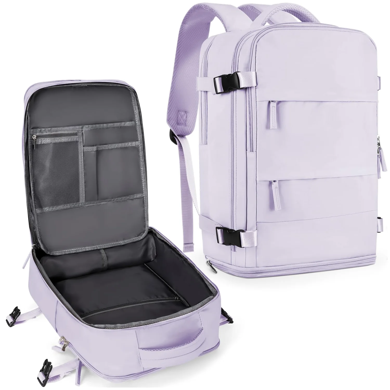 COOWOZ 30L Travel Backpack, Purple