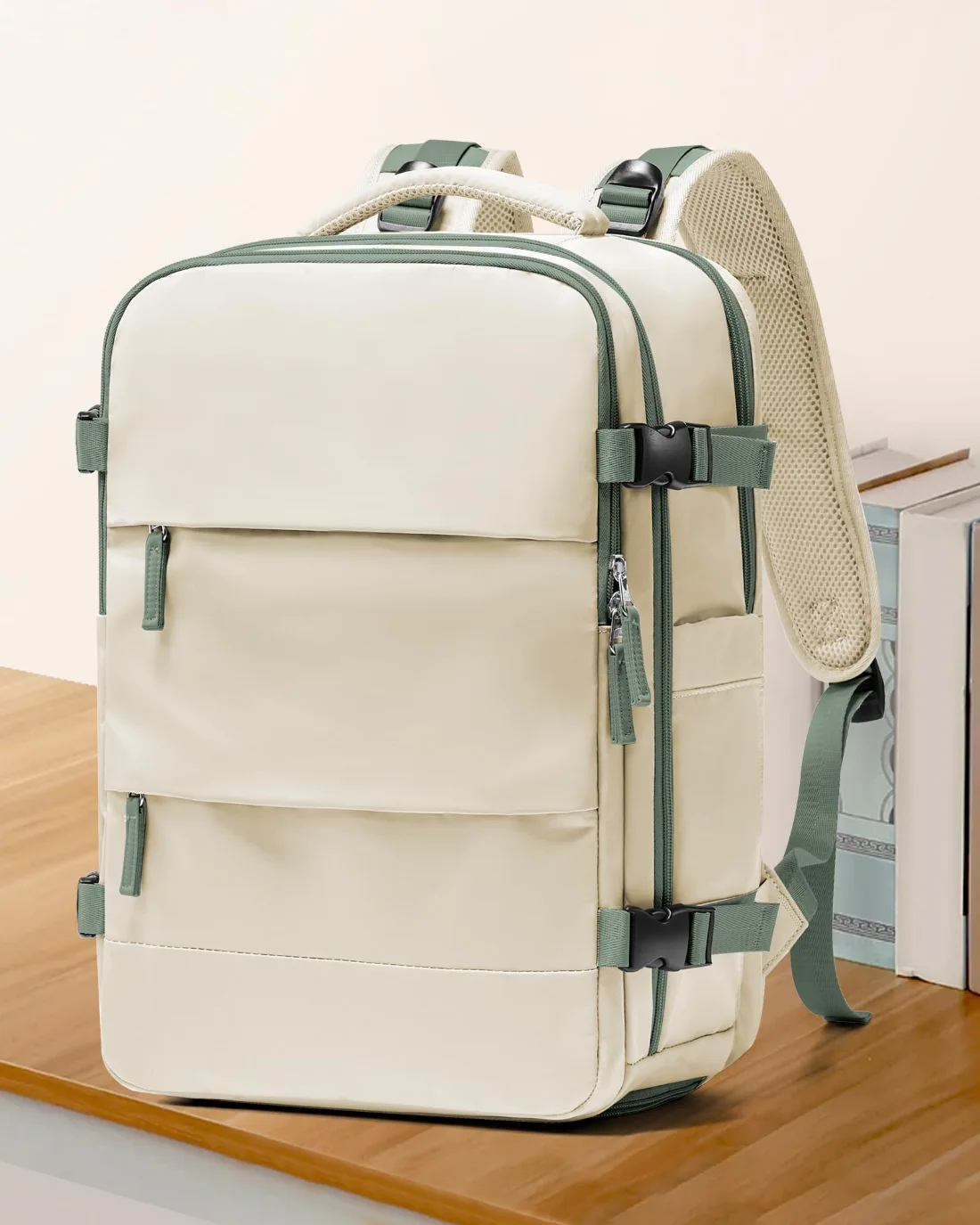 COOWOZ 30L Travel Backpack, White Green, photo 2