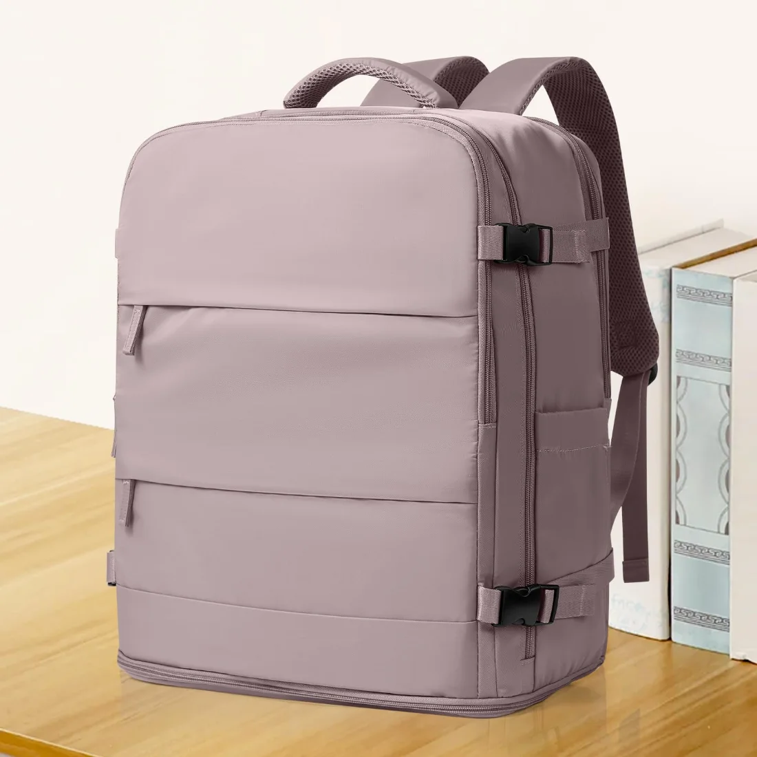 COOWOZ 33L Travel Backpack, Lotus Pink, photo 2