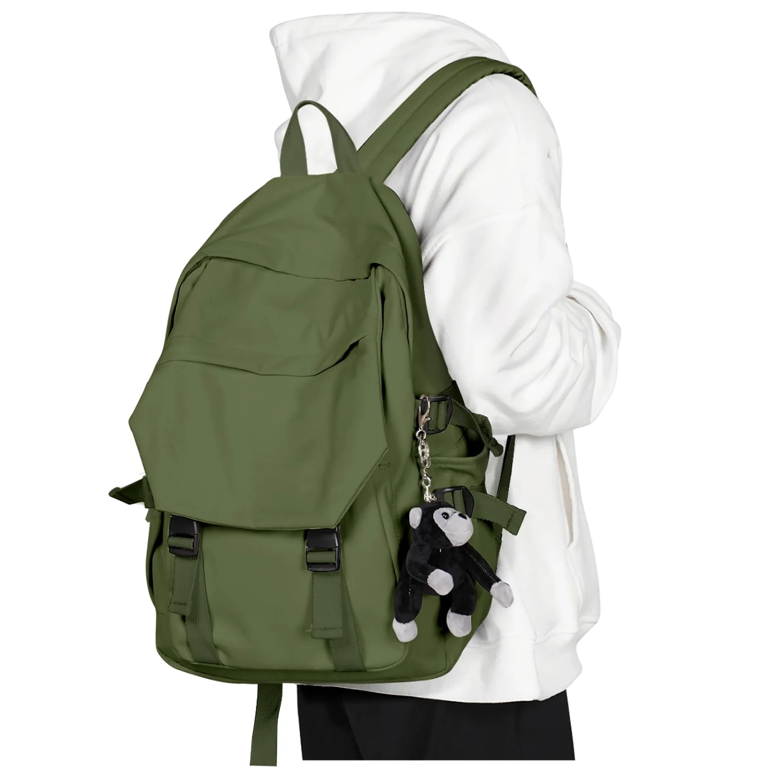 COOWOZ College Backpack, Green