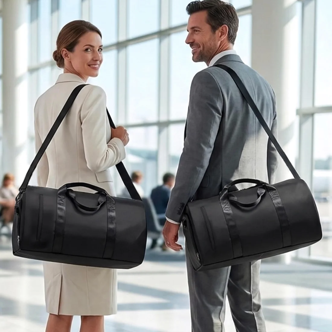 COOWOZ Convertible Garment Duffle, Black, photo 2