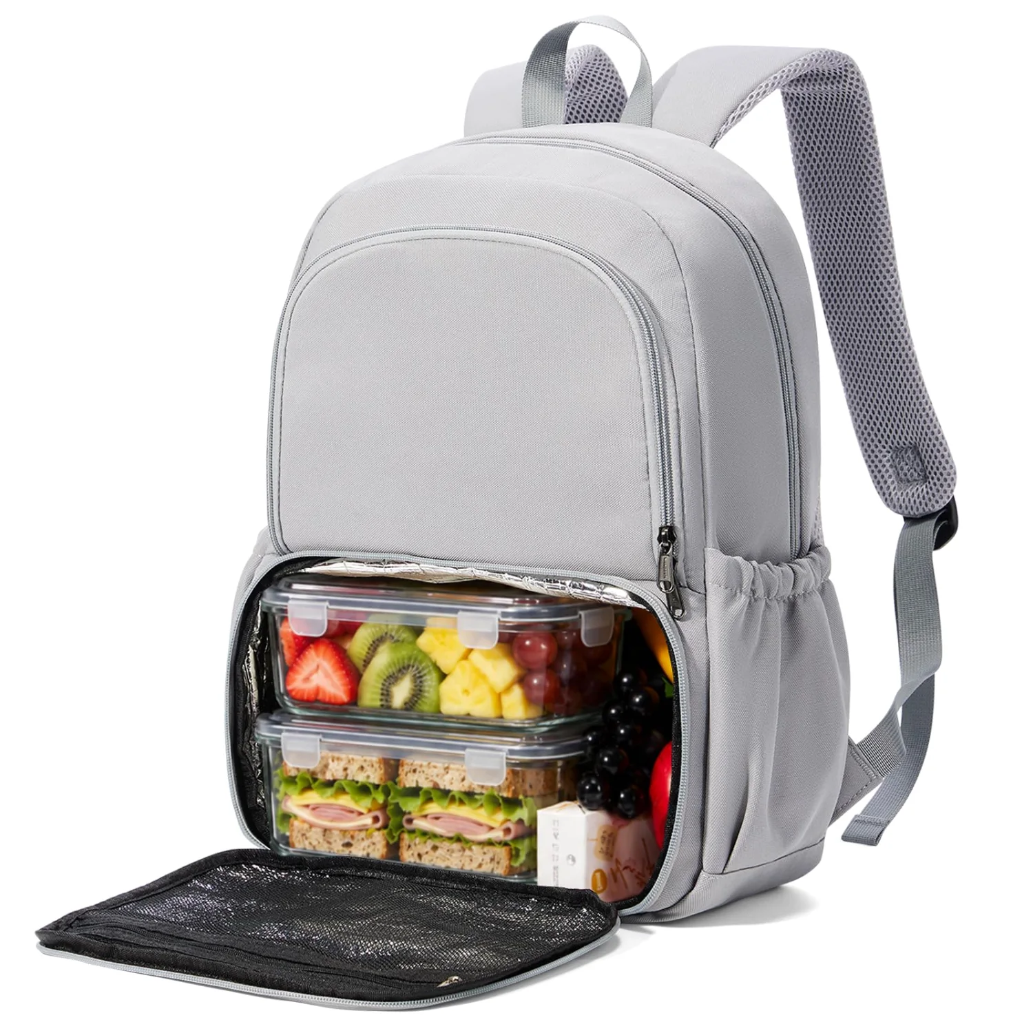 COOWOZ Lunch Backpack, Grey