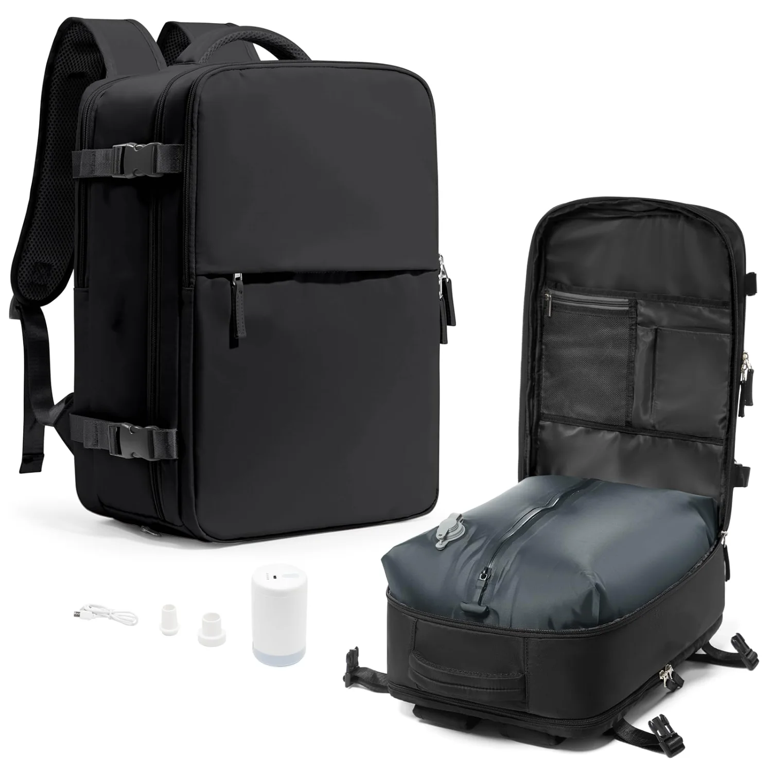COOWOZ Clamshell Vacuum Backpack XL